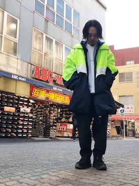 「WHITELAND BLACKBURN」｜「アイテム（ジャケット/アウター）」を使った、kazuya muraiさん（メンズ・168cm）の冬コーディネート