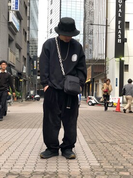 「DANKE SCHON（ダンケシェーン）のアイテム（バッグ）」を使った、kazuya muraiさん（メンズ・168cm）の春コーディネート