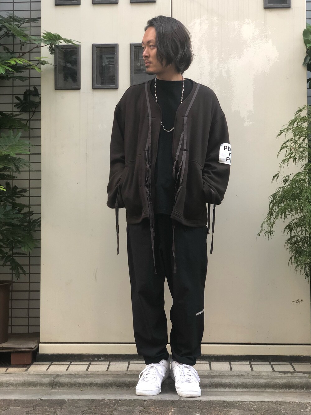 「秋のコーデ、LHP、休日スタイル、ブラウン、オトナカジュアル、上野、WHITELAND BLACKBURN、blackweirdos、LHP上野、スタッフセンバツ」｜「WHITELANDのWHITELAND/ホワイトランド/LAYER PANTS(パンツ)（その他パンツ、ブラウン系）」を使った、kazuya muraiさん（メンズ・168cm）の秋コーディネートの1枚目の写真