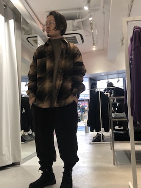 「blackweirdos」｜kazuya muraiさん（メンズ・168cm）の冬コーディネート