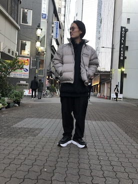 「Ctr1（コントロール）のアイテム（ダウンジャケット/コート）」を使った、kazuya muraiさん（メンズ・168cm）の冬コーディネート