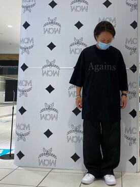 「WHITELAND（ホワイトランド）のアイテム（Tシャツ/カットソー）」を使った、kazuya muraiさん（メンズ・168cm）の夏コーディネート