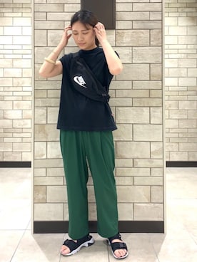 「NIKE（ナイキ）のアイテム（バッグ）」を使った、coen    あべさん（レディース・158cm）の夏コーディネート