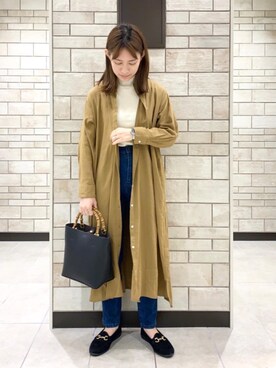 Coen コーエンのシャツワンピースコーディネート Zozotown