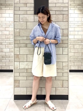 「グルカパンツ」｜coen    あべさん（レディース・159cm）の春コーディネート