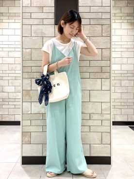 「coen（コーエン）のアイテム（財布/小物）」を使った、coen    あべさん（レディース・159cm）の夏コーディネート