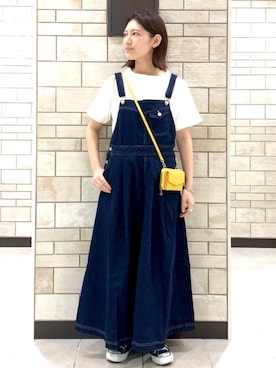 「coen（コーエン）のアイテム（財布/小物）」を使った、coen    あべさん（レディース・159cm）の夏コーディネート