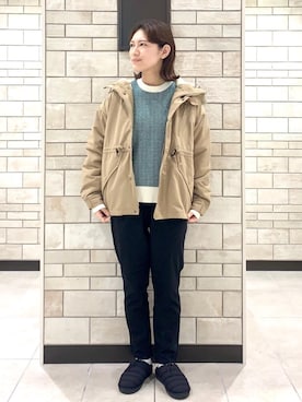 「あったかパンツ」｜coen    あべさん（レディース・159cm）の秋コーディネート