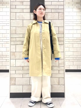 「coen（コーエン）のアイテム（オールインワン・サロペット）」を使った、coen    あべさん（レディース・159cm）の冬コーディネート