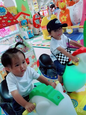 「RUSTY（ラスティ）のアイテム」を使った、аотмайさん（キッズ・70cm）の夏コーディネート