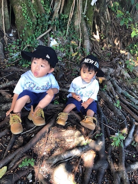 「RUSTY（ラスティ）のアイテム」を使った、аотмайさん（キッズ・70cm）の夏コーディネート