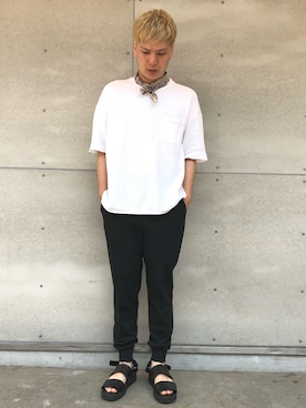 「金髪」｜きぬもとさん（メンズ・173cm・20代）の夏コーディネート