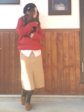 「Birth（バース）のアイテム」を使った、shihoさん（レディース・155cm）の冬コーディネート