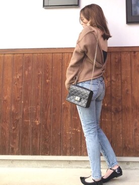 「AMIW（アミウ）のアイテム」を使った、shihoさん（レディース・155cm）の冬コーディネート