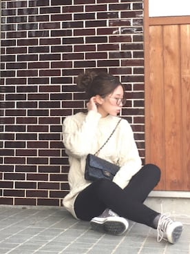 shihoさん（レディース・155cm）の冬コーディネート