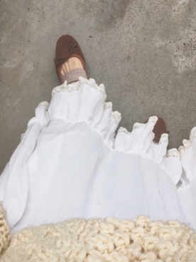 「A.P.C.（アーペーセー）のballerine porselli 17AC（バレエシューズ）」を使った、shihoさん（レディース・155cm）の秋コーディネート