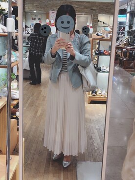 「Simplicite（サンプリシテ）のアイテム（ブルゾン）」を使った、gonge_of_krgmさん（レディース・153cm）の春コーディネート