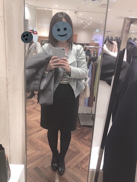 「Simplicite（サンプリシテ）のアイテム（ブルゾン）」を使った、gonge_of_krgmさん（レディース・153cm）の春コーディネート