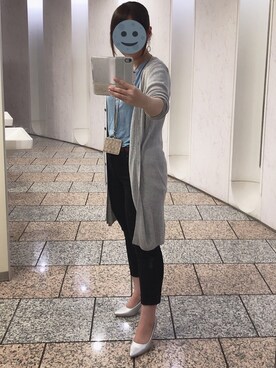 「UNIQLO（ユニクロ）のWOMEN ウルトラストレッチジーンズ（デニムパンツ）」を使った、gonge_of_krgmさん（レディース・153cm）の夏コーディネート
