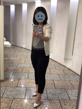 「UNIQLO（ユニクロ）のWOMEN ウルトラストレッチジーンズ（デニムパンツ）」を使った、gonge_of_krgmさん（レディース・153cm）の秋コーディネート