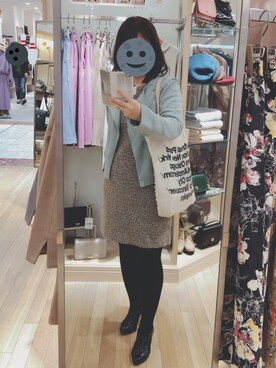 「Simplicite（サンプリシテ）のアイテム（ブルゾン）」を使った、gonge_of_krgmさん（レディース・153cm）の秋コーディネート