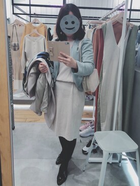 「Simplicite（サンプリシテ）のアイテム（ブルゾン）」を使った、gonge_of_krgmさん（レディース・153cm）の冬コーディネート
