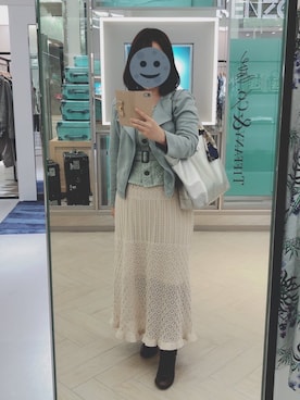 「Simplicite（サンプリシテ）のアイテム（ブルゾン）」を使った、gonge_of_krgmさん（レディース・153cm）の春コーディネート