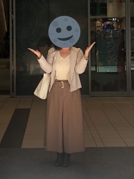 「アイテム（ブーティ）」を使った、gonge_of_krgmさん（レディース・153cm）の秋コーディネート