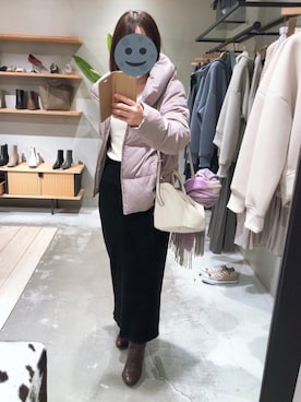 「OFUON（オフオン）のアイテム」を使った、gonge_of_krgmさん（レディース・153cm）の冬コーディネート