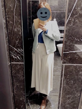 「Simplicite（サンプリシテ）のアイテム（ブルゾン）」を使った、gonge_of_krgmさん（レディース・153cm）の春コーディネート