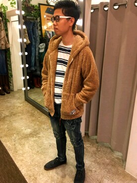 「Magazines（マガジンズ）のアイテム」を使った、MAGAZINESさん（メンズ・174cm）の秋コーディネート