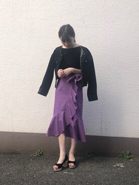「平成最後のWEARISTAセンバツ」｜「アイテム（ブルゾン）」を使った、藤井さん（レディース・166cm）の春コーディネート