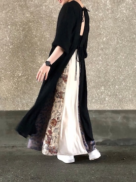 「adidas（アディダス）のadidas アディダス STAN SMITH スタンスミス M20325 R.WHITE/R.WHITE/NEW.NAVY(ホワイト×ネイビー）（スニーカー）」を使った、藤井さん（レディース・166cm）の春コーディネート