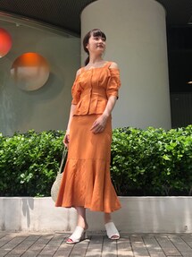 LAGUNAMOON ワンショルダートップス LAGUNAMOON｜ラグナムーンのニット/セーター（オフショルダー）通販