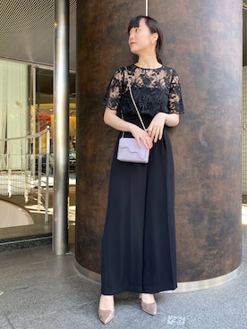 LAGUNAMOON（ラグナムーン）の「LADY オーバーレースワイドパンツ  