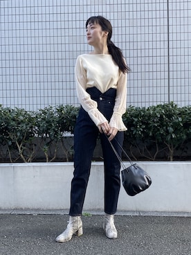 藤井さん(レディース・166cm)の冬コーディネート