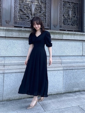 「LAGUNAMOON（ラグナムーン）のLADYコンフォートパンプス（パンプス）」を使った、藤井さん（レディース・166cm）の秋コーディネート