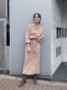 藤井さん（レディース・166cm）の冬コーディネート