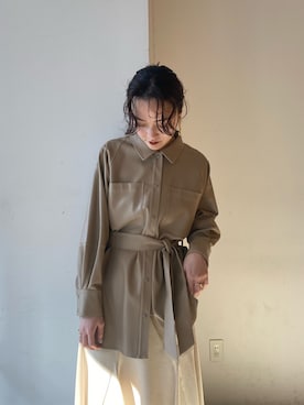 「LAGUNAMOON（ラグナムーン）のアイテム」を使った、藤井さん（レディース・166cm）の冬コーディネート