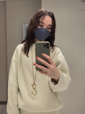 「抗菌」｜藤井さん（レディース・166cm）の冬コーディネート