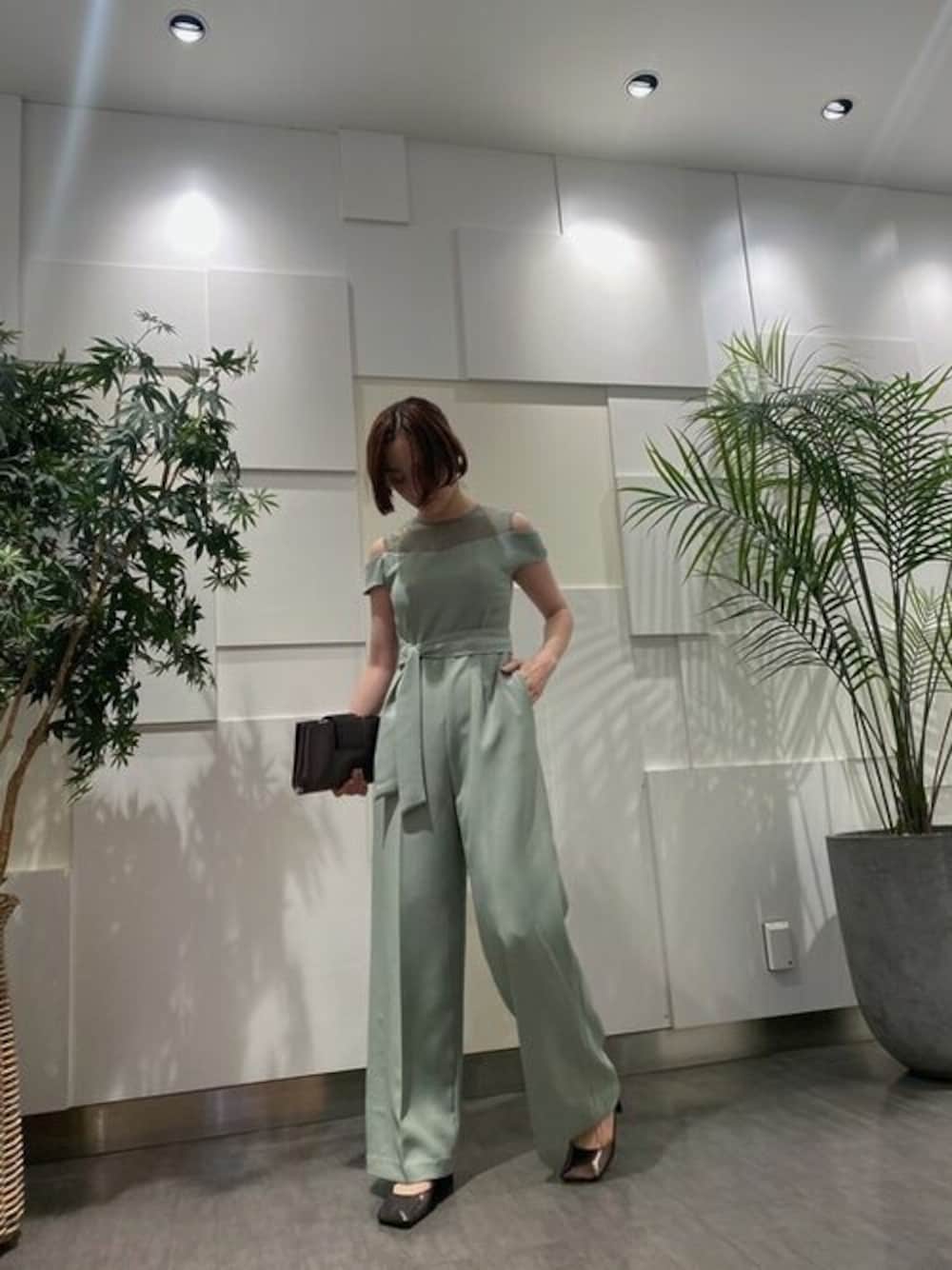 LAGUNAMOONのパンツドレス（グリーン系）を使った人気ファッション