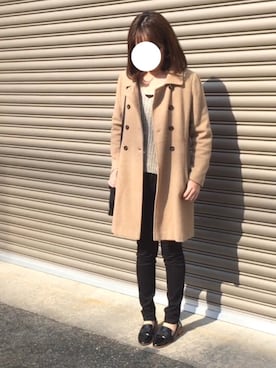 「SMELLY（スメリー）のアイテム（ピアス（両耳用））」を使った、namikkoさん（レディース・166cm）の秋コーディネート