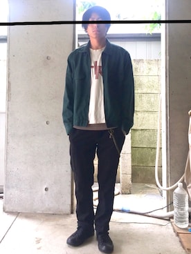 「CAT'S PAW（キャッツポウ）のアイテム」を使った、AKIHITO さん（メンズ・162cm）の春コーディネート