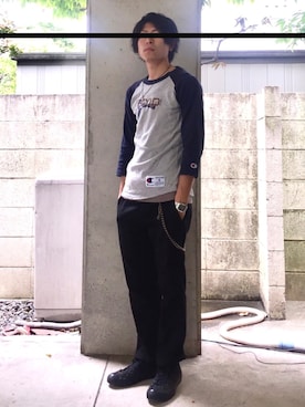 「CAT'S PAW（キャッツポウ）のアイテム」を使った、AKIHITO さん（メンズ・162cm）の春コーディネート