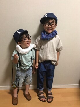 「babygap」｜「アイテム（モカシン/デッキシューズ）」を使った、Kiii☆Soooさん（キッズ・100cm）の夏コーディネート