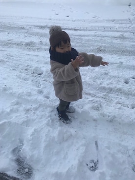 「スヌード」｜「アイテム（その他アウター）」を使った、Kiii☆Soooさん（キッズ・100cm）の冬コーディネート