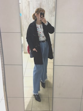 「TOGA（トーガ）のアイテム（その他シューズ）」を使った、ちょす子さん（レディース・152cm）の冬コーディネート