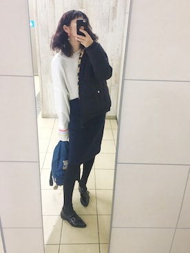 「TOGA（トーガ）のアイテム（その他シューズ）」を使った、ちょす子さん（レディース・152cm）の冬コーディネート