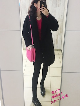「TOGA（トーガ）のアイテム（その他シューズ）」を使った、ちょす子さん（レディース・152cm）の冬コーディネート
