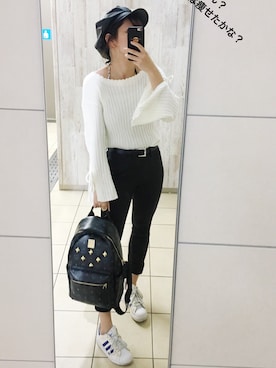 「MARY QUANT（マリークワント）のアイテム（帽子）」を使った、ちょす子さん（レディース・152cm）の春コーディネート